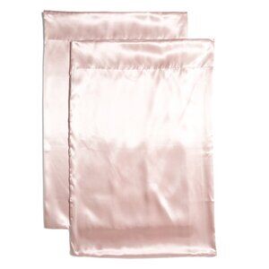NICOLE MILLER blush 2pk Satin Pillowcases